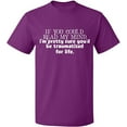 thumbnail image 2 of OXI T-Shirt - If You Could Read My Mind, Basic Casual T-Shirt for Men's and Women Fleece T-Shirt Short Sleeve - Purple 2X-Large, 2 of 3