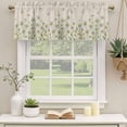 thumbnail image 3 of 2 Pack Valances for Windows, Spring Daisy Window Valances for Living Room/Bedroom/Bathroom, Farmhouse Vintage Botanical Blossom Florals Light Filtering Kitchen Curtain Valance 42"W x12" L, 3 of 9
