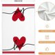 thumbnail image 3 of Juego de toallas de cocina para el Día de San Valentín | Microfibra extra grande de 45×66cm, suave, súper absorbente, estampado romántico de corazón, rojo | 2-Pack Paños de cocina multiusos para una, 3 of 4