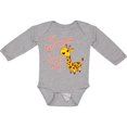 thumbnail image 3 of Inktastic My Gramma Loves me- cute giraffe Boys or Girls Long Sleeve Baby Bodysuit, 3 of 5