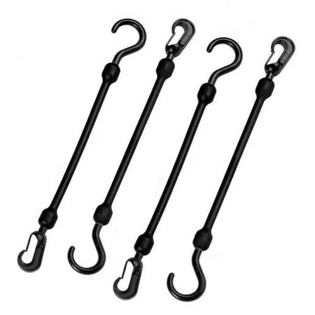 The Perfect Bungee 12'' Polyurethane Fixed End Bungee Cord (Pack of 4)