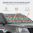 thumbnail image 4 of Wukai Hawaii Palms Print Windshield Sun Shade, Car Front Window Shades Sunshade Cover Sun Visor Shield Block Automotive Interior Protector Blocks UV Rays-Small, 4 of 6