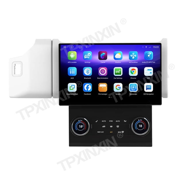 TPXINXIN Radio de Voiture à Écran Vertical de 13,3 Pouces pour Range Rover 2014-2022, Carplay Multimédia Automobile, Android, Bluetooth GPS Navigation