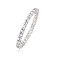 thumbnail image 4 of Ross-Simons 0.80 ct. t.w. CZ Eternity Band in Sterling Silver, Women's, Adult, 4 of 7