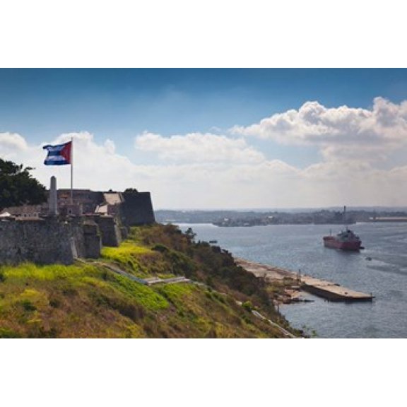 Cuba Havana La Cabana Fortification Canvas Art - Walter Bibikow  DanitaDelimont (37 x 25)