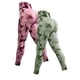 thumbnail image 2 of Pantalones de Yoga Tie Dye, mallas deportivas de 2 piezas, mallas Push Up de cintura alta sin costuras para mujer, mallas de entrenamiento para Fitness, ropa de gimnasio, 2 of 5