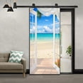 thumbnail image 5 of (95x215cm,N) Etiqueta de la puerta Efecto Trompe l'oeil 3D Interior PVC Pegatinas de pared para decoración de la pared Sala de estar Cocina Dormitorio Baño Papel pintado Rojo Verde RV1016-0122923FYD, 5 of 5
