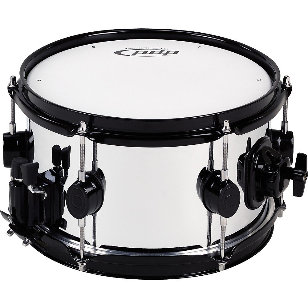 PDP by DW 805 ChromeOverSteel Snare Drum Black Hardware 6 X 10