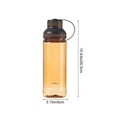 thumbnail image 3 of Fmbmuo Water Bottle Plastic Heat-Resistant Brown Sports 1000ml High Volume, 3 of 5
