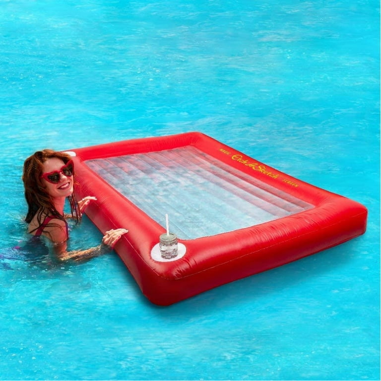 Etch-A-Sketch Jumbo Pool Float Giant Inflatable Swim Retro Lounge Raft Mighty Mojo