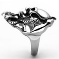 thumbnail image 4 of Anillo Color Plata Para Hombres de Acero Inoxidable Calavera Rata y Serpiente, 4 of 6