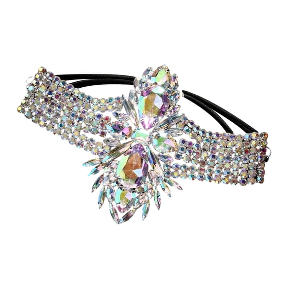 Stretchable Crystal Studded Body Jewelry Thigh Chain For Women Vintage Dance Parties Costume Elastic Leg Jewelry
