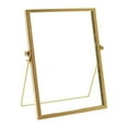 thumbnail image 2 of Photo Frame Display Transparent Glass Iron Support Tabletop Dried Flower Frame for Home Decorations 6 Inches, 2 of 12