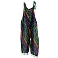 thumbnail image 2 of YanHoo 2026 Mardi Gras Casual Jumpsuits for Women Sleeveless Rompers Masks Graphic Party Vacation Travel Outfits with Pockets, 2 of 5