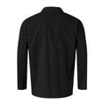 thumbnail image 4 of BOBOGOJP Mens Cotton Linen Blazer Summer Lightweight Thin Casual Sport Coat Solid Two Button Pocket Suit Jacket Big&Tall (Black,XXL), 4 of 6