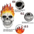 thumbnail image 4 of Halloween Ghost Rider Red And Blue Flame Skull Mask Horror Ghost Full Face Latex Cosplay Costume Props - FKB, 4 of 5