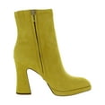 thumbnail image 3 of Sam Edelman Womens Jaye Suede Ankle Booties Yellow 11 Medium (B,M), 3 of 3