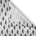 thumbnail image 3 of Ambesonne Rain Kitchen Curtains, Umbrella Greyscale Pattern, 55"x36", Grey and White, 3 of 3