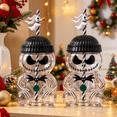 thumbnail image 6 of 20OZ Christmas Horror Nightmare Night Glass Cup with Straw, Nightmare Jack Clear Tumbler with Beanie Hat Lid and Scarf, Cute Novelty Drinkware, Christmas Jack Clear Glass Cup Collectibles Gifts -2PCS, 6 of 6