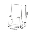 thumbnail image 2 of 4.3 inch Wide Acrylic Brochure Holders for Pamphlets, Cards, Brochures, Magazines, Literature, Pamphlets Display Stand for Countertop, 2 of 5