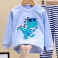 thumbnail image 4 of 3-4 Years Girls Long Sleeve Pajama Set Outfit for Girls 10-12 Years Old Kids Pajamas Cotton Long Sleeve Toddler Girls Kids,Sky Blue, 4 of 5