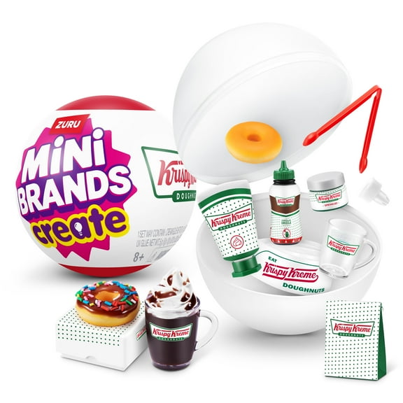 Mini Brands Create Krispy Kreme Blindbox Capsule S1, Collectible Unbox Surprise Toy for Kids, Teens & Adults Ages 8 by ZURU