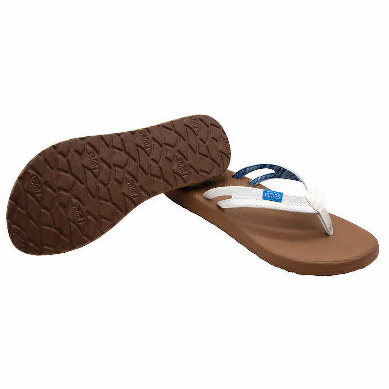 Flojos Ladies Size 9 Flip Flops Sandals Thongs, White - Walmart.com