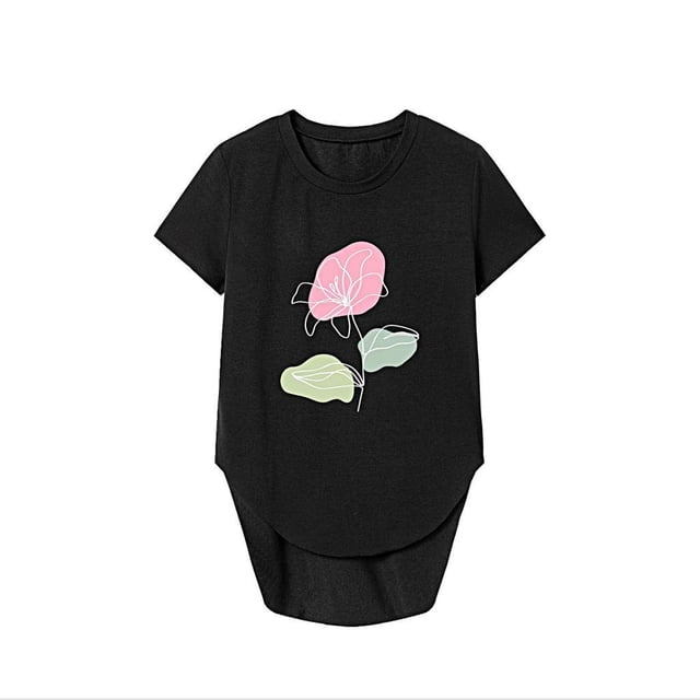 Camiseta para mujer Strade Fareast Limited Ropa Clásica Camisa Simple con Cuello Redondo XXL
