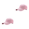 thumbnail image 3 of Ruiboury Adjustable Baseball Cap Sporty Style With Breathable Polyester Universal Baseball Cap Outdoors Sun Cap Sport Cap pink 2Set, 3 of 6
