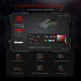 thumbnail image 2 of M808 RGB Wired Gaming Mouse Skeletonized Honeycomb Shell USB Port, 2 of 8