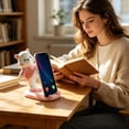 thumbnail image 5 of Virelaxpo Resin Phone Stand with Bear for Desk Home Office Video Calls and Entertainment Hands-Free Holder Decorative Ornament, 5 of 9
