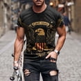 thumbnail image 2 of Jessboyy Men's 250th Anniversary Independence Day Shirts Short Sleeve USA Flag 4th of July Patriotic Tshirts Holiday Tops Summer Graphic T-shirts Black,XXL, 2 of 5