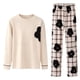 thumbnail image 1 of Conjunto de Pijamas de Navidad de la Mujer de Manga Larga de la Familia Que Coincide con los Pijamas, Traje de Casa Suave para el Salón de Vacaciones, 1 of 5