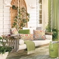 thumbnail image 5 of Outdoor/Indoor Lumbar Pillow Covers ONLY, 12\u201d x 20\u201d Fade-Resistant Patio Lumbar Cushion Cases Decorative Throw Pillowcase Shell for Couch Patio Garden Furniture Use - Flower Multi, 5 of 6