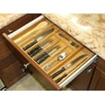 thumbnail image 2 of Oceanstar 5 Piece Bamboo Expandable Drawer Utensil Organizer Set, 18 L x 12.75 W x 2 H inches, Natural Color, 2 of 5