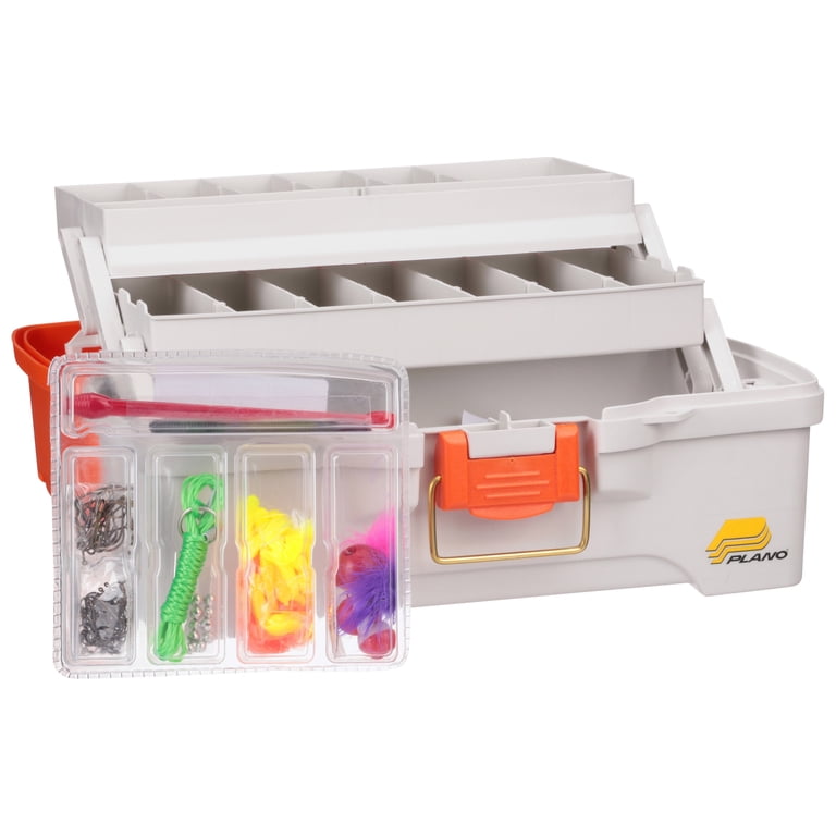 Plano Let's Fish! Two-Tray Tackle Box With 150 PC Tackle Kit