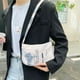 thumbnail image 5 of Moda mujer letras florales impreso hombro axila bolso bolsos (blanco) Likrtyny Para estrenar, 5 of 9