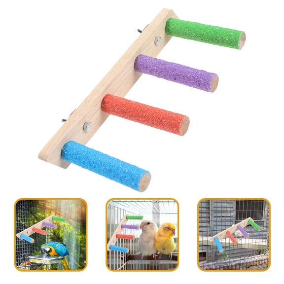 LEORX Assorted Color Bird Training Ladder for Parrots and Small Pet Birds