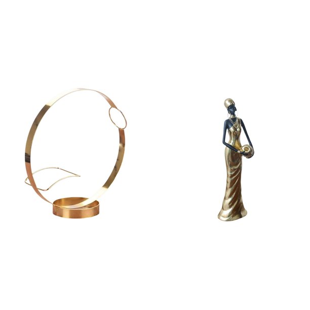 Portabotellas De Hierro Para Vino, Organizador De Exhibición De Vino Tinto Y Bebidas Para Adultos Con Estatua De Mujer Tribal Africana, Escultura Decorativa Ligera, Decoración Del Hogar Para