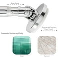 thumbnail image 5 of Bath Bliss Suction Cup Mount Aluminum Curved Shower Rod in Chrome, 5 of 7