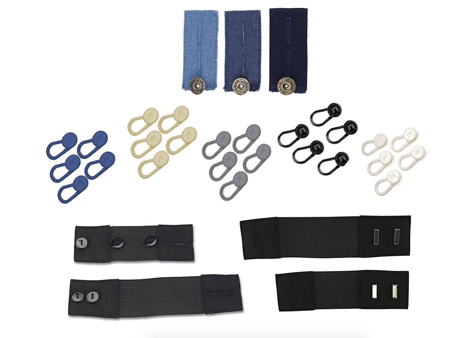 Comfort & Convenience 32Pack Stretch Waist Extenders in Wide Range of