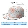 thumbnail image 5 of Starry Night Sky, Moon, Aurora Flat Brim Cap Trucker Hat Bill Brim Adjustable Visor Beach Trucker Hat for Unisex Young Adults, 5 of 7