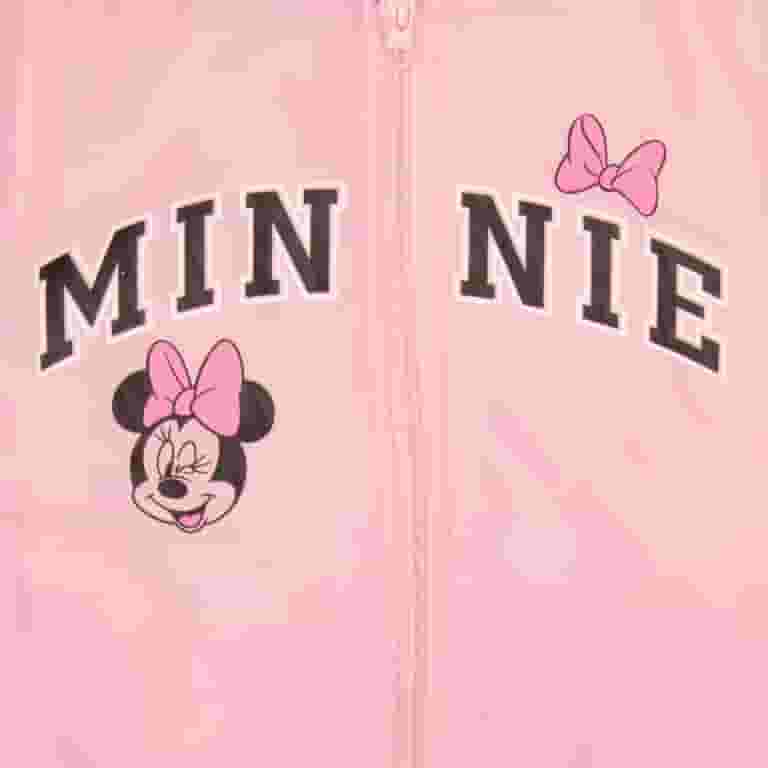 Disney Minnie Mouse Winter Coat: Girls Puffer Zip-Up Jacket Disney Minnie Mouse Winter Coat: Girls Puffer Zip-Up Jacket