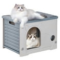 thumbnail image 5 of golytefs Cat Houses & Condos Rainproof Outdoor Cat House Four Seasons Cozy House for Small Pets Outdoor Kitten Nest, 5 of 9