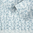 thumbnail image 2 of Chanasya 4-Piece Printed Queen Sheet Set - Ultra Soft Forsythia Flora Print 1 Flat Sheet, 1 Fitted Sheet ,2 Pillowcases - Wrinkle Fade Stain Resistant - Luxurious Brushed Microfiber - Blue - Queen, 2 of 3