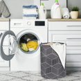 thumbnail image 4 of 43L s avec Poignée Tissu Noir Imperméable pour Lavage de Chambre Rangement Rayé s, 4 of 7