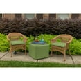 thumbnail image 3 of Casual Cushion Solid Sunbrella® Fabric 1-Piece Indoor/Outdoor Wicker Seat Pad, 18"W x 18"L, Spectrum Cilantro, 3 of 5
