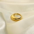 thumbnail image 4 of Unisex 18K Gold Plated Ring Band Durable 316L Stainless Steel Elegant Gift For Him Or Her Daily Wearable Style, 4 of 8