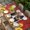 Red Yellow, variant on Cow Sunflowers Table Cloths for 5 Foot Rectangle Tables, Botanical Floral Leaves Bees Farm Barn Patio Waterproof Elastic Fitted Tablecloths, Washable Rectangular Table Cover for Camping