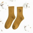 thumbnail image 4 of MSJUHEG Socks for Women,Running Socks,Fuzzy Socks,Womens Ankle Socks,Crew Socks for Women,Cute Socks Embroidery Warm Socks Women's Thick Socks Yellow One Size, 4 of 7